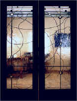 Interior Stained Glass Door Detail